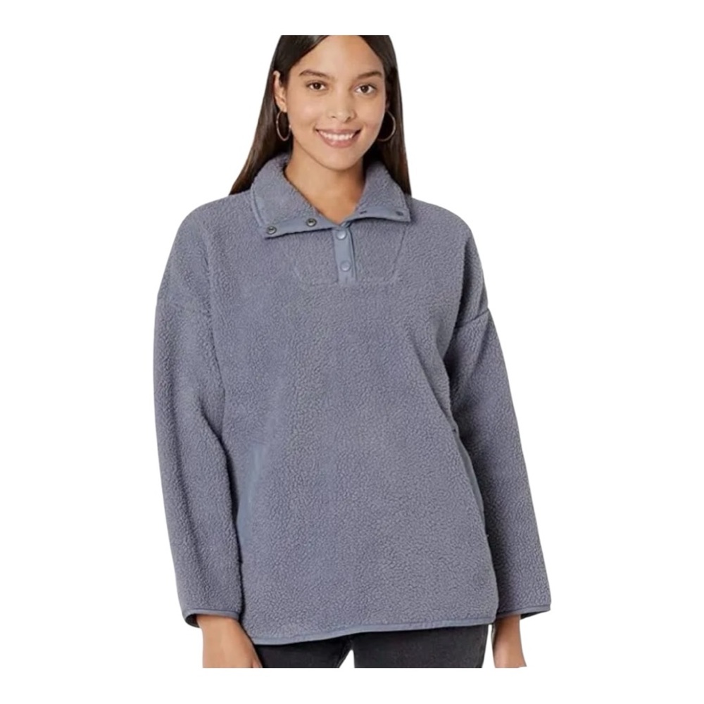 NWT Madewell (Re)sourced Fleece Popover Tunic XS NB531